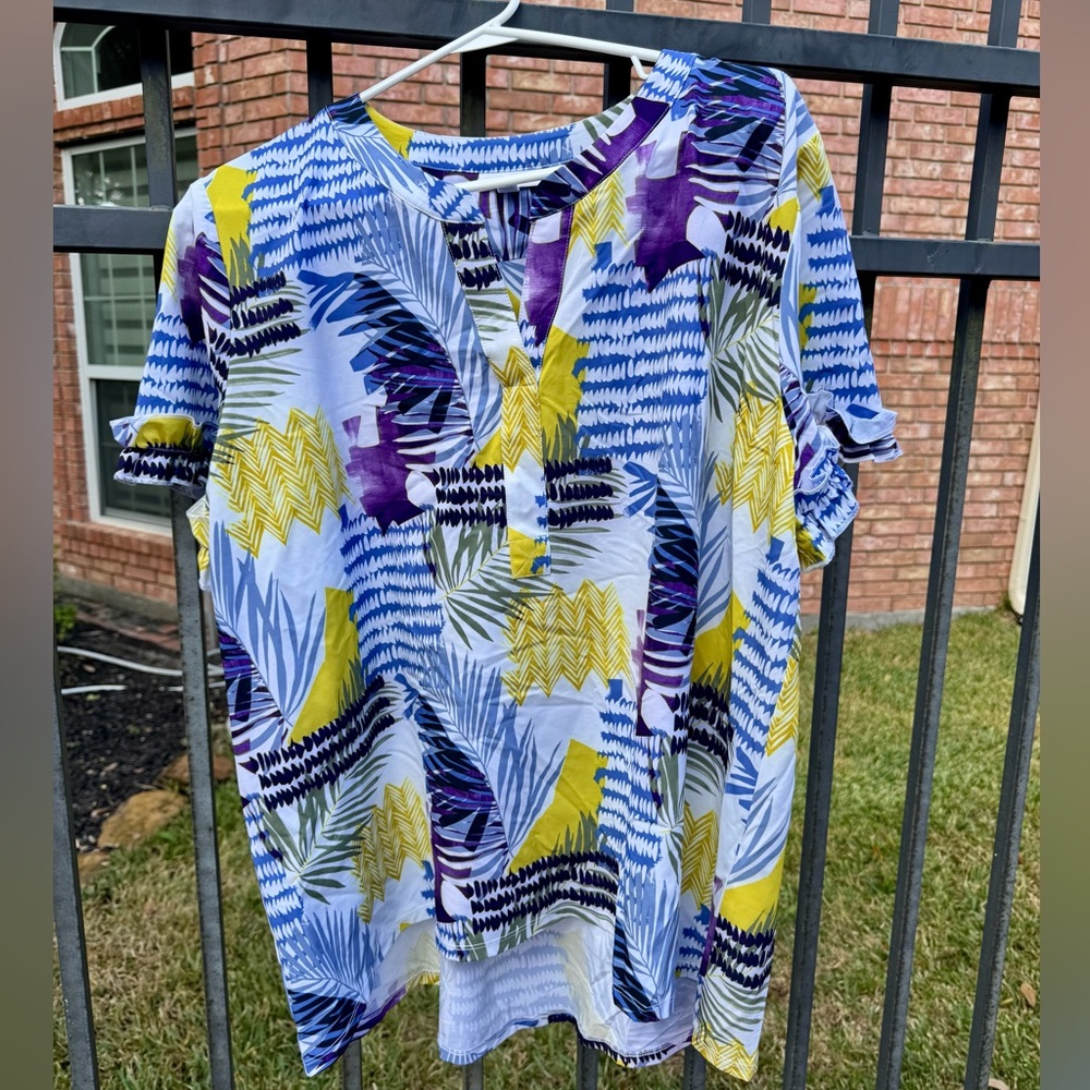 Chico's Multicolor Patterned Blouse - image 1